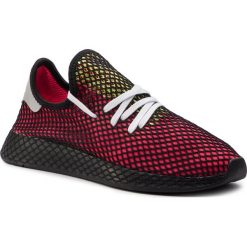 Buty adidas - Deerupt Runner CM8448 Shored/Realil/Cblack. Różowe sneakersy męskie Adidas, na co dzień, bez wzorów, ze skóry ekologicznej, bez zapięcia. Za 399,00 zł.