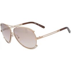 Chloé Damskie Złote Okulary Przeciwsłoneczne. Żółte okulary przeciwsłoneczne damskie Chloé. Za 609,00 zł.
