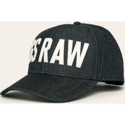 G-Star Raw - Czapka. Czarne czapki męskie G-Star RAW, bez wzorów, z bawełny, retro. W wyprzedaży za 159,90 zł.