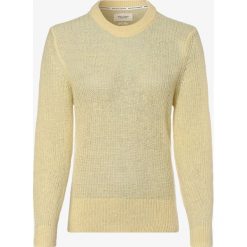 Marc O'Polo Denim - Sweter damski z dodatkiem alpaki, żółty. Żółte swetry damskie Marc O'Polo DENIM, xs, bez wzorów, z wełny, bez rękawów, bez kaptura. Za 619,95 zł.