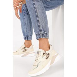 Beżowe Sneakersy Klenoire. Brązowe sneakersy damskie Born2be. Za 99,99 zł.