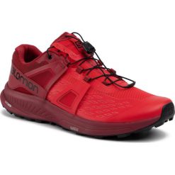 Buty SALOMON - Ultra/Pro 407904 29 V0 High Risk Red/Red Dahlia/Black. Czerwone buty sportowe męskie Salomon, ze skóry ekologicznej, bez zapięcia, do biegania. Za 659,00 zł.