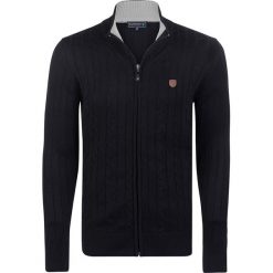 Kardigan "Stance" w kolorze czarnym. Czarne kardigany męskie Sir Raymond Tailor, s, z aplikacjami, z dzianiny, ze stójką. W wyprzedaży za 217,95 zł.