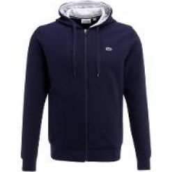 Lacoste Sport Bluza rozpinana navy blue/silver chine. Niebieskie bejsbolówki męskie Lacoste Sport, m, z bawełny. Za 409,00 zł.