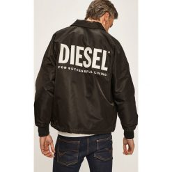 Diesel - Kurtka. Czarne płaszcze męskie Diesel, s, bez wzorów, z nylonu, krótkie, bez kaptura. W wyprzedaży za 649,90 zł.
