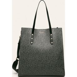 Twinset - Torebka. Szare torby damskie na zakupy Twinset, w paski, ze skóry ekologicznej, na ramię, duże, bez dodatków. W wyprzedaży za 449,90 zł.