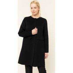 Płaszcz zimowy Weekend Max Mara 50160299. Czarne płaszcze damskie Weekend Max Mara, na zimę, bez wzorów, z wełny. W wyprzedaży za 1389,00 zł.