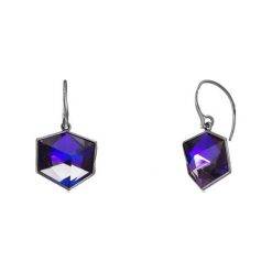 Unikalne Srebrne Kolczyki - srebro 925, Swarovski. Szare kolczyki damskie marki W.KRUK, srebrne. Za 529,00 zł.