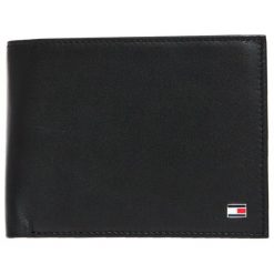 Tommy Hilfiger - Portfel. Czarne portfele męskie marki TOMMY HILFIGER, ze skóry. Za 299,90 zł.