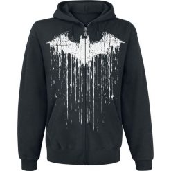 Bluzy męskie: Batman Bat Metal Bluza z kapturem rozpinana czarny