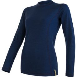 Sensor koszulka damska Merino Df z długim rękawem Deep Blue L. Niebieskie koszulki damskie termoaktywne Sensor, l, bez wzorów, z poliesteru, bez kołnierzyka, z długim rękawem, długie, bez kaptura, outdoorowe. Za 249,00 zł.