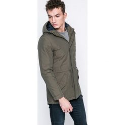 Tokyo Laundry - Parka. Zielone płaszcze męskie Tokyo Laundry, xl, bez wzorów, z bawełny, długie, z kapturem. W wyprzedaży za 129,90 zł.