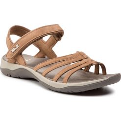 Sandały TEVA - Elzada Sandal Lea 1099273 Pecan. Pomarańczowe klapki damskie Teva, bez wzorów, ze skóry, bez obcasa. W wyprzedaży za 269,00 zł.