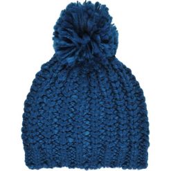 CZAPKA Z POMPONEM. Niebieskie czapki damskie Top Secret, bez wzorów, z dzianiny. W wyprzedaży za 14,99 zł.