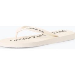 Calvin Klein Jeans - Męskie japonki, biały. Białe klapki męskie Calvin Klein Jeans, w paski, z jeansu. Za 99,95 zł.