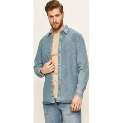 Lacoste - Koszula. Niebieskie koszule męskie Lacoste, bez wzorów, z bawełny, klasyczne, z klasycznym kołnierzykiem, bez rękawów. W wyprzedaży za 399,90 zł.