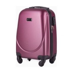 Mała walizka podróżna na kółkach (bagaż podręczny) SOLIER STL310 XS ABS burgundowa - XS \ Burgundy. Czerwone walizki Solier, bez wzorów, z gumy. Za 119,00 zł.