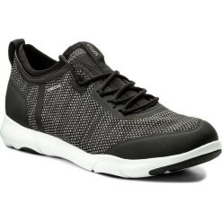 Półbuty GEOX - U Nebula X A U826BA 0006K C9999 Black. Czarne derby męskie Geox, z materiału. W wyprzedaży za 379,00 zł.