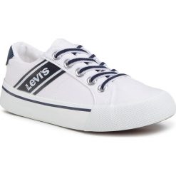 Tenisówki LEVI'S - VKIN0001T White 0061. Białe trampki chłopięce bez wzorów, ze skóry ekologicznej, bez zapięcia. W wyprzedaży za 139,00 zł.