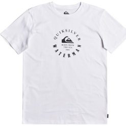 Quiksilver Waterman Little Marks Koszulka Biały. Białe podkoszulki męskie Quiksilver, l, z nadrukiem, z bawełny, bez kołnierzyka, krótkie. Za 157,95 zł.