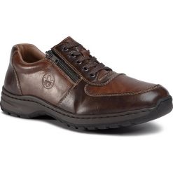 Półbuty RIEKER - 03329-25 Braun. Pomarańczowe półbuty męskie Rieker, na co dzień, bez wzorów, ze skóry ekologicznej, eleganckie, bez zapięcia. Za 289,00 zł.