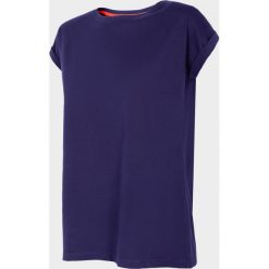T-shirt damski TSD702 - granat - Outhorn. Koszulki damskie EVERHILL, bez wzorów, z bawełny, bez kołnierzyka. Za 34,99 zł.