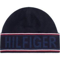 Czapka TOMMY HILFIGER - Hilfiger Beanie AM0AM06574 0G0. Niebieskie czapki męskie TOMMY HILFIGER, na zimę, bez wzorów, z wełny. Za 229,00 zł.