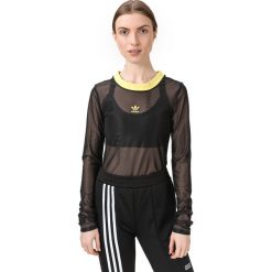 Adidas Originals Sheer Koszulka Czarny. Czarne koszulki damskie adidas Originals, bez wzorów, z elastanu, bez kołnierzyka. Za 197,95 zł.