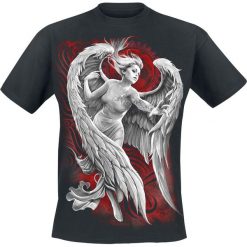 Spiral Angel Despair T-Shirt czarny. Czarne koszulki męskie Spiral, l, z nadrukiem, z bawełny, z okrągłym kołnierzem. Za 62,90 zł.