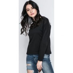 Vero Moda - Bluza. Czarne bluzy damskie marki Vero Moda, s, z bawełny, bez kaptura. W wyprzedaży za 34,90 zł.