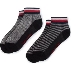 Zestaw 2 par niskich skarpet damskich TOMMY HILFIGER - 393001001 Black 200. Czarne skarpetki damskie TOMMY HILFIGER, bez wzorów, z bawełny. Za 39,99 zł.
