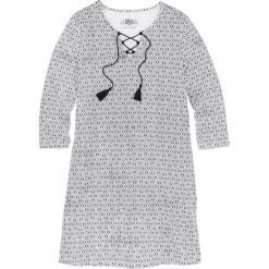 Koszula nocna bonprix czarno-biały wzorzysty. Czarne koszule nocne i halki bonprix. Za 44,99 zł.