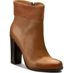Botki GINO ROSSI - Yumiko DBH164-T15-KBRC-0293-0 18/18. Pomarańczowe botki damskie marki Gino Rossi, ze skóry, na obcasie. W wyprzedaży za 299,00 zł.