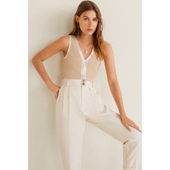 Mango - Top Marinie. Bluzki damskie Mango, s, bez wzorów, z elastanu, bez kołnierzyka. Za 79,90 zł.