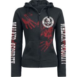 Bluzy damskie: The Walking Dead Walker Security Bluza z kapturem rozpinana damska czarny