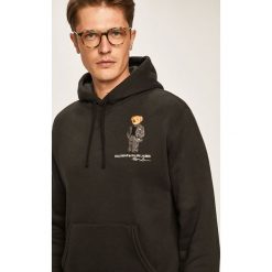 Polo Ralph Lauren - Bluza. Czarne bluzy męskie s, z aplikacjami, z bawełny, z kapturem. W wyprzedaży za 579,90 zł.