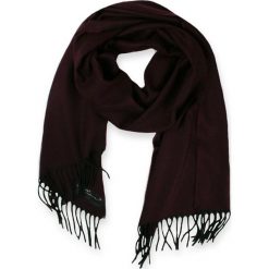 Elegancki szalik firmy V.Fraas - Cashmink - Bordo W Drobne Wzory SZAAKR0536. Czerwone szaliki męskie V. Fraas, na zimę, bez wzorów, z wełny. Za 49,00 zł.