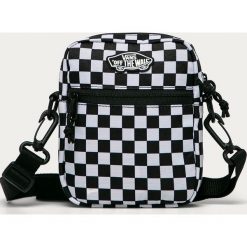 Vans - Saszetka. Czarne torebki klasyczne damskie Vans, w paski, z poliesteru, małe, bez dodatków. Za 129,90 zł.