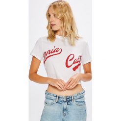 Tally Weijl - Top. Czerwone topy damskie marki TALLY WEIJL, l, z dzianiny, z krótkim rękawem. Za 19,90 zł.