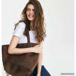 Shopper bag damskie: Zamszowa torba – shopper mild
