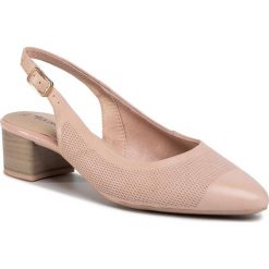 Sandały TAMARIS - 1-29505-24 Rose 521. Różowe klapki damskie Tamaris, bez wzorów, ze skóry ekologicznej, bez obcasa, na obcasie. W wyprzedaży za 159,00 zł.