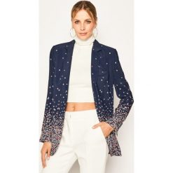 Żakiet MICHAEL Michael Kors Ombré Floral Crepe MS01EXKE0S. Niebieskie marynarki damskie MICHAEL Michael Kors, s, bez wzorów, z wiskozy. W wyprzedaży za 979,00 zł.
