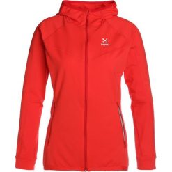 Haglöfs LITHE HOOD WOMEN Bluza pop red. Czerwone bluzy sportowe damskie marki Haglöfs, l, z elastanu. W wyprzedaży za 423,20 zł.