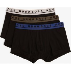 BOSS - Obcisłe bokserki męskie pakowane po 3 szt., czarny. Czarne bokserki męskie Boss, bez wzorów, z bawełny. Za 179,95 zł.