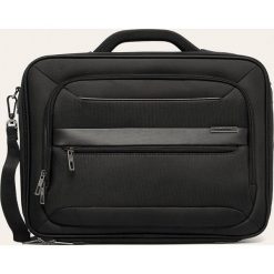 Samsonite - Torba. Czarne torby męskie skórzane Samsonite, w paski, z poliesteru, na ramię, małe. Za 349,90 zł.