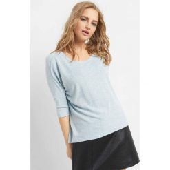 Koszulka basic oversize. Niebieskie t-shirty damskie Orsay, m, z dzianiny, z dekoltem w łódkę. Za 49,99 zł.
