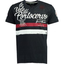 Koszulka "Jingsley" w kolorze granatowym. Niebieskie koszulki męskie Geographical Norway Men, s, z nadrukiem, z bawełny, bez kołnierzyka, bez rękawów. W wyprzedaży za 55,95 zł.