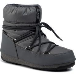 Śniegowce MOON BOOT - Low Nylon Wp 2 24009300006 Castlerock. Szare kozaki damskie Moon Boot, na zimę, ze skóry ekologicznej, na niskim obcasie, bez zapięcia. W wyprzedaży za 379,00 zł.