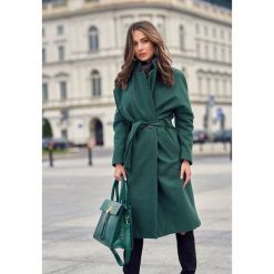Ciemnozielony Płaszcz Avent. Zielone płaszcze damskie Renee, s, długie. Za 199,99 zł.