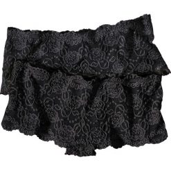 Figi "panty" bonprix czarny. Czarne majtki damskie bonprix, w koronkowe wzory. Za 35,98 zł.